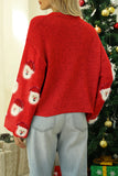 Casual Santa Claus Patchwork O Neck Sweaters(10 Colors)