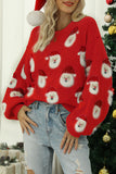 Casual Santa Claus Patchwork O Neck Sweaters(10 Colors)