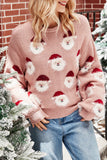 Casual Santa Claus Patchwork O Neck Sweaters(10 Colors)