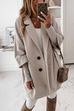 shirtstylespot Solid Color Lapel Coat With Pocket(2 Colors)