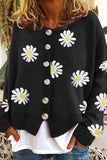 shirtstylespot Casual Loose Daisy Cardigan