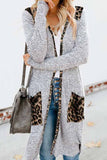 shirtstylespot Loose Leopard Print Knitted Cardigan