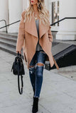 shirtstylespot Wild Solid Color Trench Coat