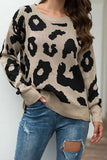 shirtstylespot Loose Style Leopard Sweater