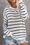 shirtstylespot Loose grid Round Neck Sweater