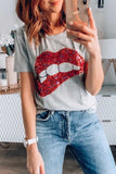 shirtstylespot Carton Print Short Sleeve Tops